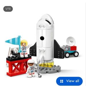 LEGO Duplo 10944 Town Space Shuttle Mission Rocket Building Blocks Set